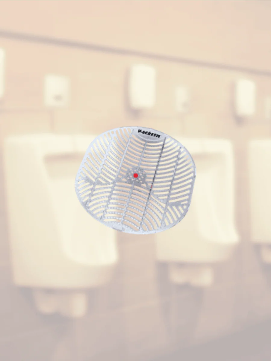 แผ่นดับกลิ่นโถปัสสาวะ V-Screen® Dual – แผ่นรองดับกลิ่นและฆ่าเชื้อสำหรับโถปัสสาวะ ลดกลิ่นไม่พึงประสงค์ พร้อมช่วยรักษาความสะอาด เหมาะสำหรับห้องน้ำสาธารณะและห้องน้ำองค์กร