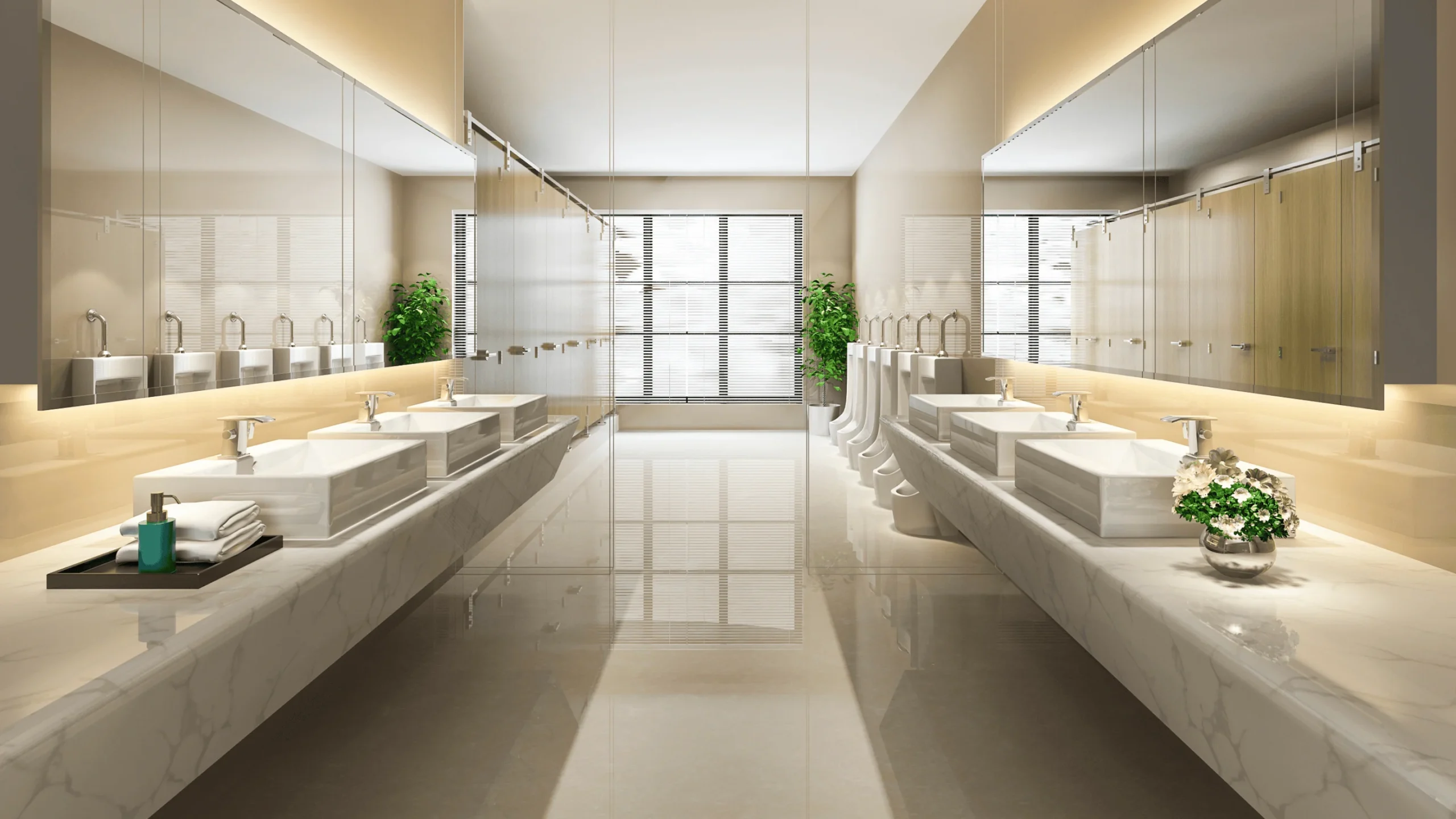 ตัวอย่างห้องน้ำที่ผ่านการบริหารจัดการโดยทีมฟาซิลิตี้มืออาชีพของ IFS Thailand เน้นความสะอาด ความปลอดภัย และความสะดวกสบายของผู้ใช้งานทุกคน