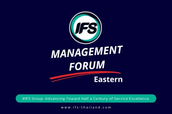 IFS-Leaders-Forum-2026-eastern-en ภาพ banner หน้าปกบทความข่าวเกี่ยวกับงาน IFS Leaders Forum 2026 ที่จัดข้นเพื่อพูดคุย พัฒนาทักษะความเป็นผู้นำของแผนกต่าง ๆ ภาพตำวันออก ของกลุ่มบริษัท ไอเอฟเอส